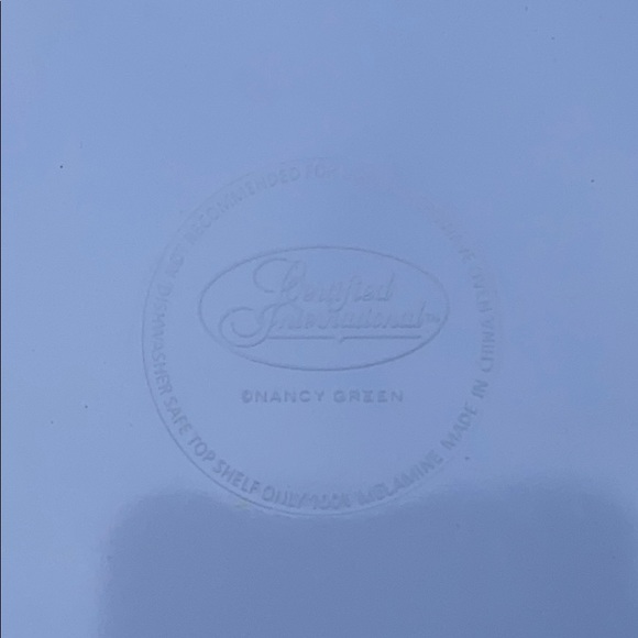 2 CERTIFIED NANCY GREEN SERAPE Rectangle Platter - Picture 4 of 5